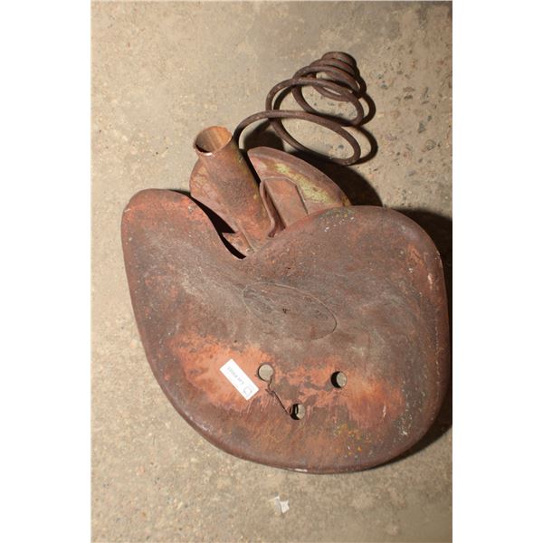 PRESSED STEEL ANTIQUE SEAT