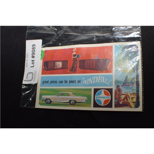 ROYALITE CONTEST CARD