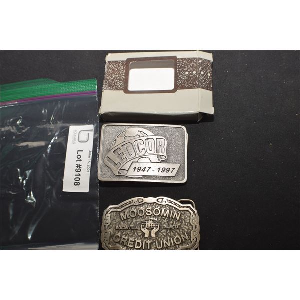 LEDCOR / MOOSOMIN SASK BELT BUCKLES