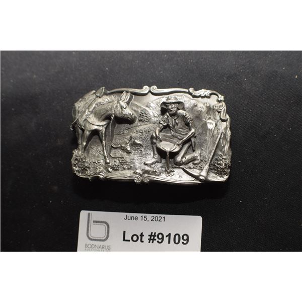 BELT BUCKLE ..........GOLD MINER 1981