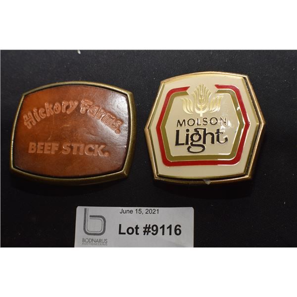 BELT BUCKLE .........  ADVERTISING