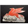 Image 1 : MOBILOIL HEAVY PORCELAIN OVER STEEL FANTASY OIL SIGN