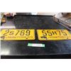 Image 1 : (2X THE MONEY) 1964 Manitoba Licence Plates