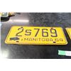 Image 2 : (2X THE MONEY) 1964 Manitoba Licence Plates