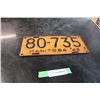 Image 1 : 1945 Manitoba Licence Plate
