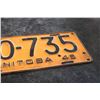 Image 2 : 1945 Manitoba Licence Plate