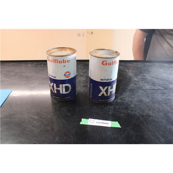 (2X THE MONEY) Gulflube XHD Tins (Empty)