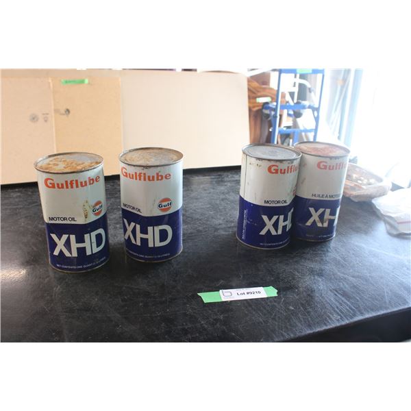 (2X THE MONEY) Gulflube XHD Tins (4 Full Tins)