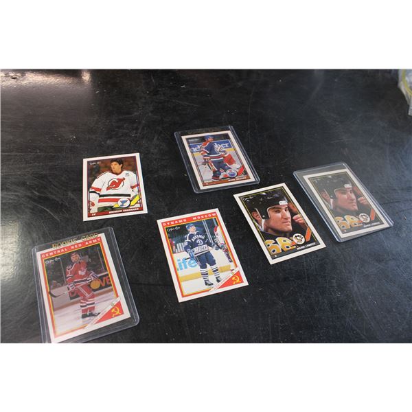 6 O-Pee-Chee Hockey Cards