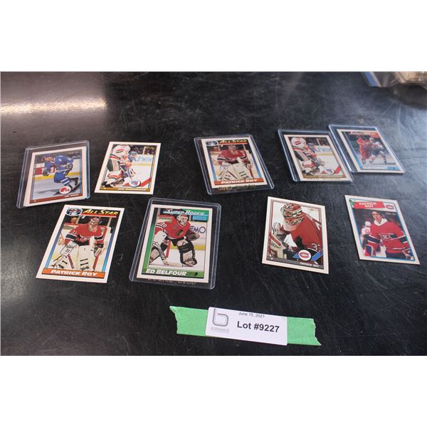 A Lot of 9 Hockey Cards