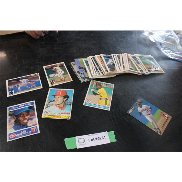 1970's-1990's Baseball Cards Large Lot