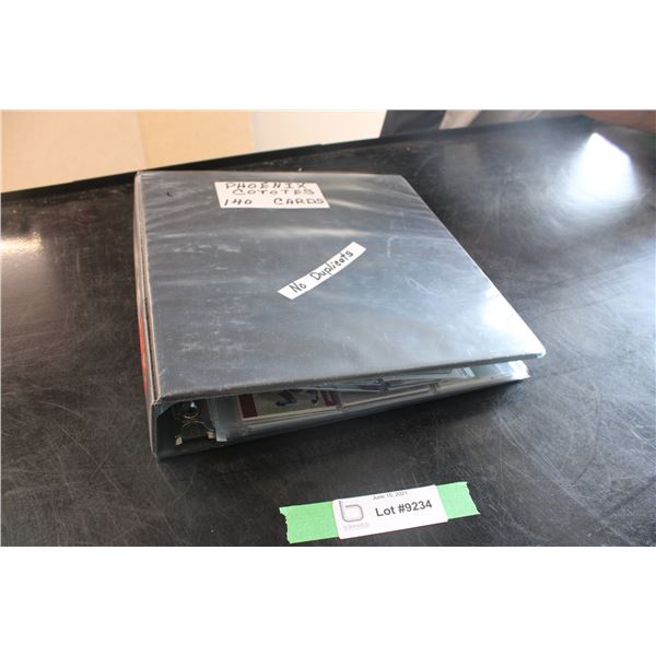 (140 Pieces) Phoenix Coyotes Cards in Binder (No Duplicates)