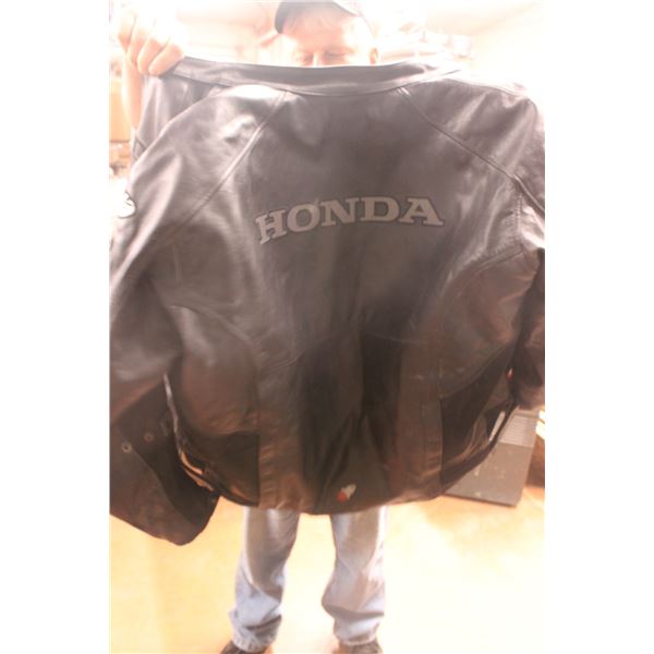 Size 52 Honda Biker Leather Jacket