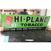 Image 1 : HI-Plane Tobacco Embossed Tin Sign 42" x 14" Single Sided