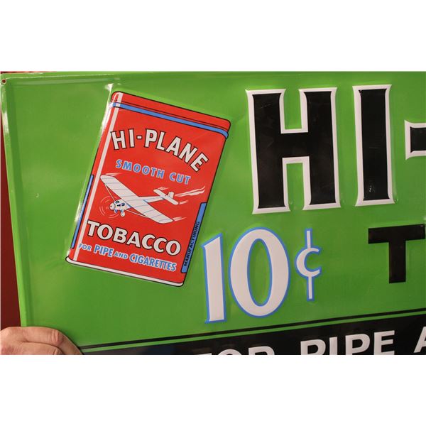 hi plane tobacco sign HI-Plane Tobacco Embossed Tin Sign 42
