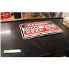 Image 1 : Sask Power Enamel Danger 25000 Volts Enamel Sign 18.5" x 12.5"
