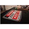 Image 3 : Sask Power Enamel Danger 25000 Volts Enamel Sign 18.5" x 12.5"