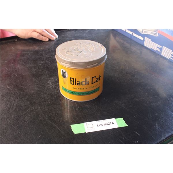 Black Cat Cigarette Tobacco Can