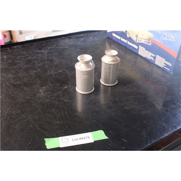 Salt and Pepper Shakers (Cream Cans)