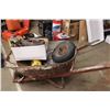 Image 1 : Vintage Wheel Barrow with Grinder and Contents