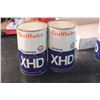 Image 2 : (2X THE MONEy) Gulflube XHD Oil Cans (Full)