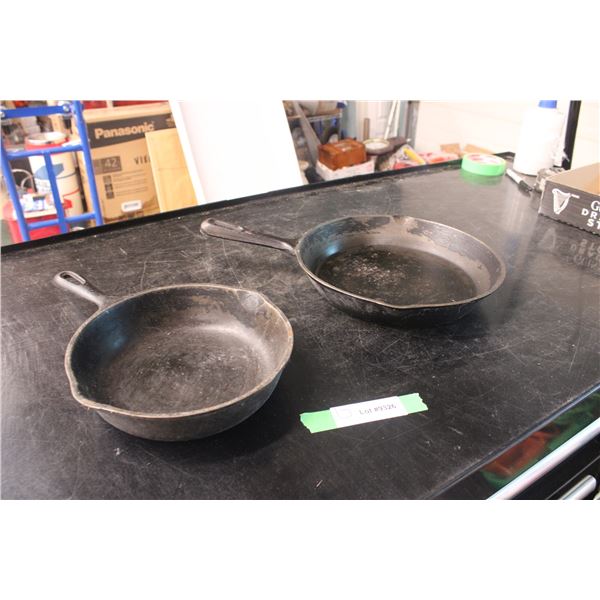 (2X THE MONEY) Cast Iron Frying Pans