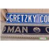 Image 2 : (2X THE MONEY) Gretzky Country and Oilers Man Cave Tin Signs 36" Long