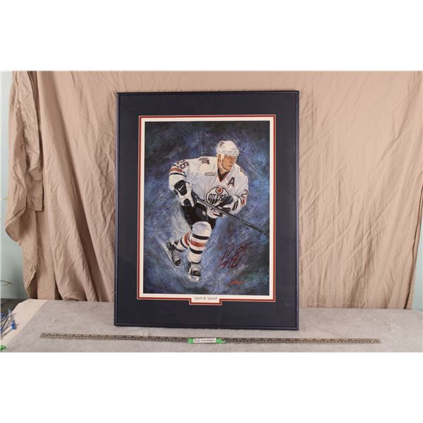 Todd Marchant Autographed Framed Printed by Tag Kim 22" x 28"