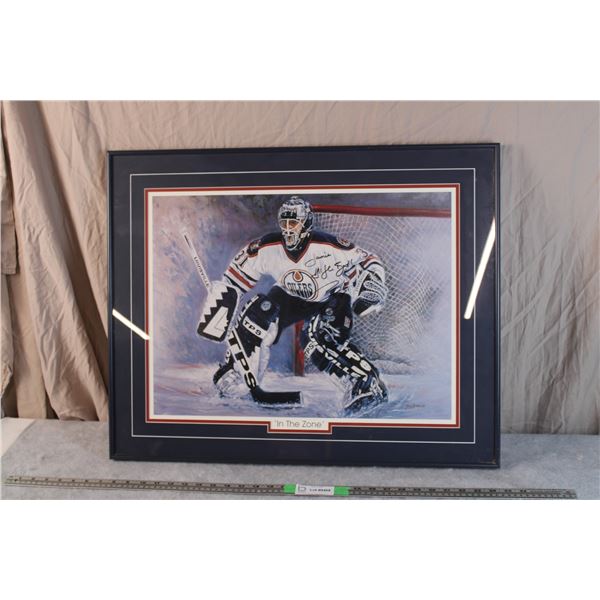 Curtis Joseph Customized Signature Framed Print by Tag Kim 28" x 22"