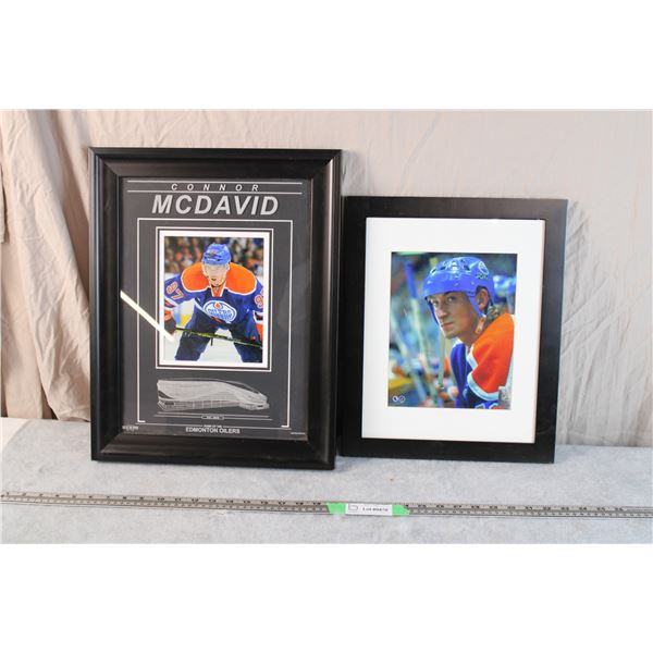 McDavid Limited Print 007/200 + Gretzky Photo (scratched)