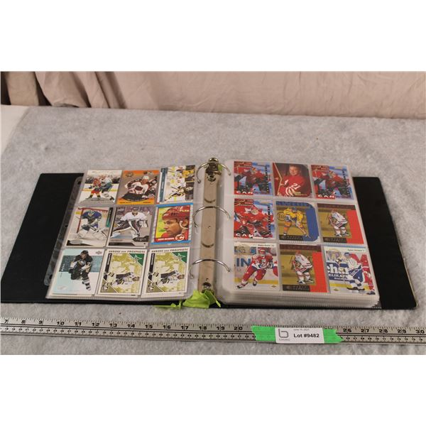 Binder with 40 Pages of Miscellaneous Hockey Cards