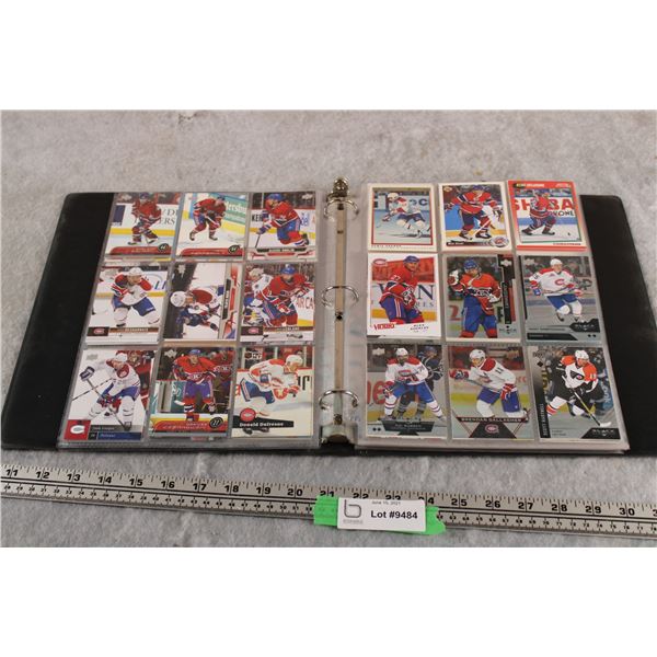 Binder of Montreal Canadians Cards + Some Chicago 15 pages