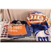 Image 1 : Oilers Blanket and Small Jersey + Misc Needs Washing