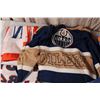 Image 2 : Oilers Blanket and Small Jersey + Misc Needs Washing