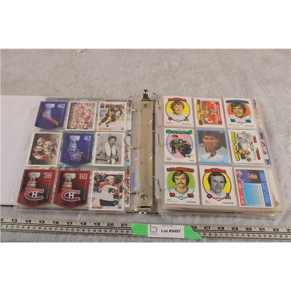 Binder of Misc Hockey Cards, all types - some damaged