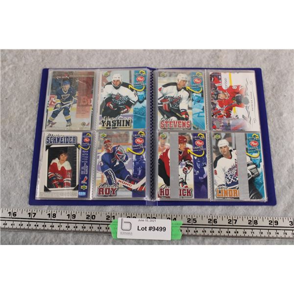 Small Binder of Rookie Update, Post Cereal + Misc Hockey Cards, qty 50