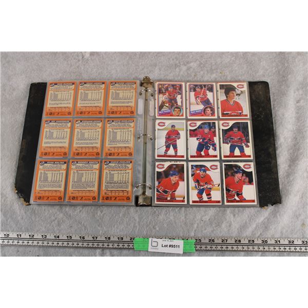 Binder of Vintage Montreal Canadiens - 12 Pages