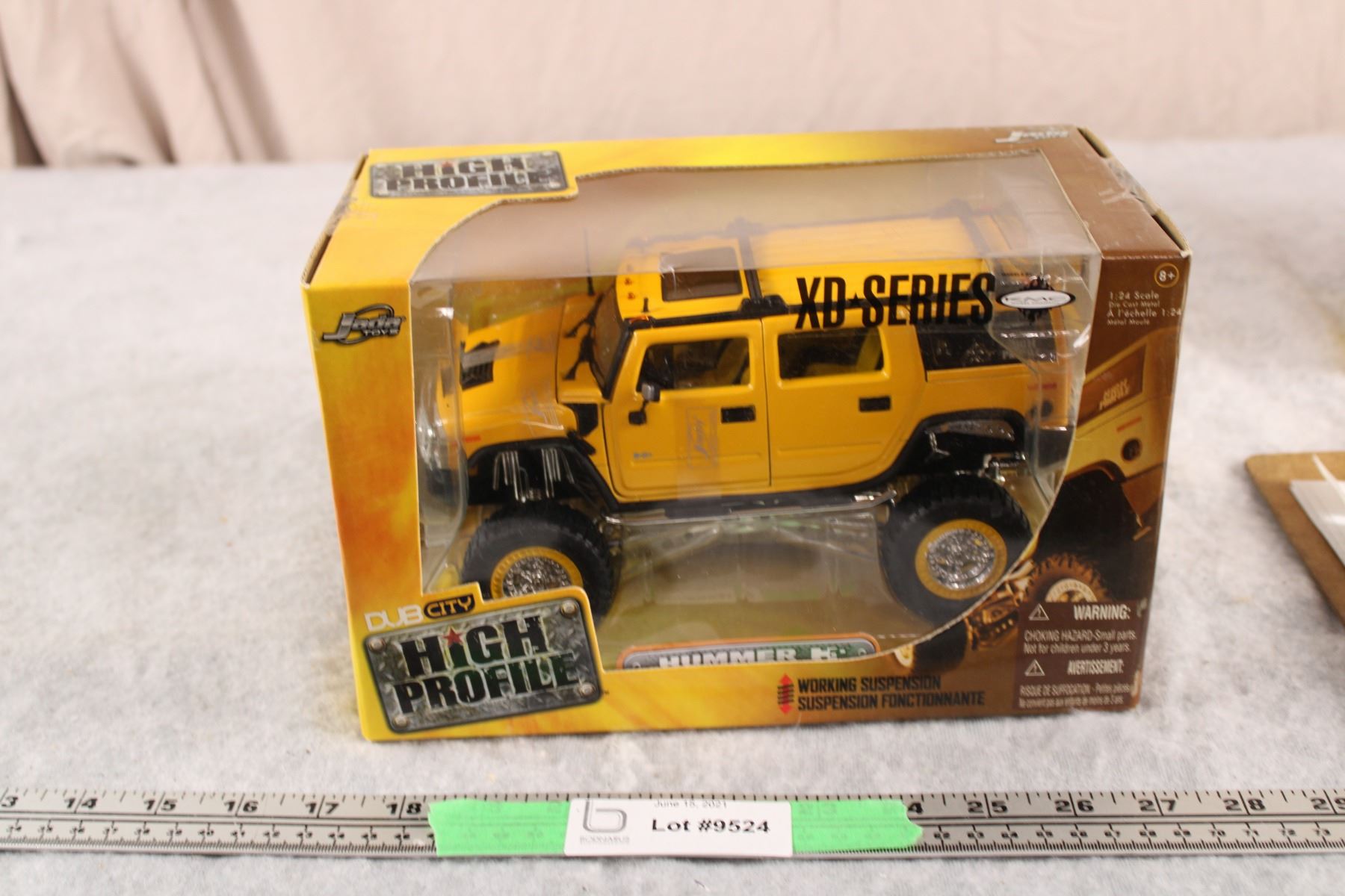 Jada Toys Dub City High Profile Hummer H2 1/24 Scale Die