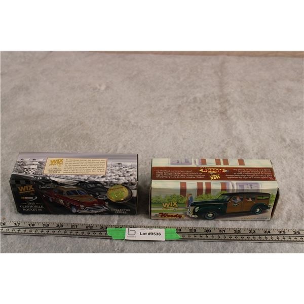 (2X THE MONEY) Ertl Wix Filters Money Banks Woody - Olds