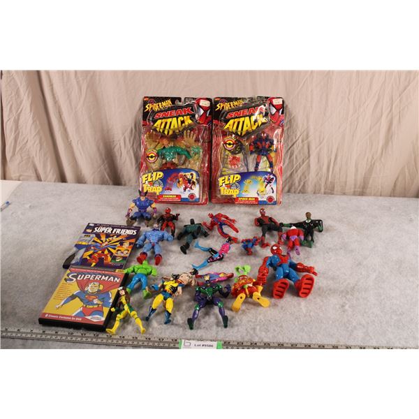 Spider Man and Marvel Toy Lot - some damaged