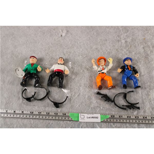 (2X THE MONEY) Dick Tracy Figures - Incomplete - Itchy, Sam Catchum, The Tramp, Lips Manis