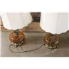Image 2 : Pair of Retro Lamps Amp Glass With Shades