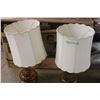 Image 3 : Pair of Retro Lamps Amp Glass With Shades