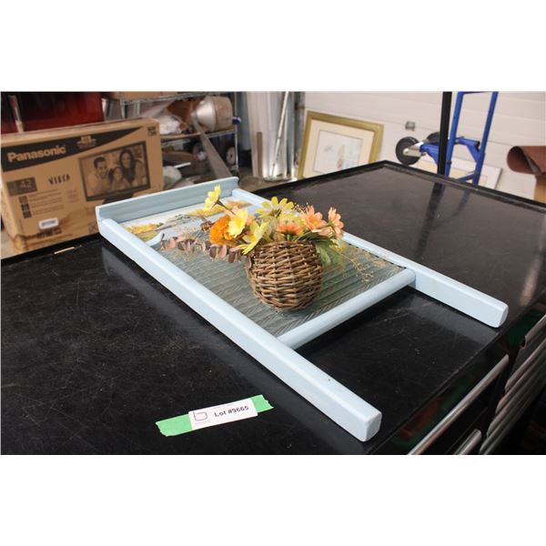 Wooden Wash Board Hand Painted Decorative
