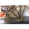 Image 3 : Decorative Tin Fan Ornament Fireplace Screen