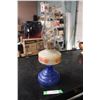 Image 3 : Blue Base Coal Oil Lamp with Shade