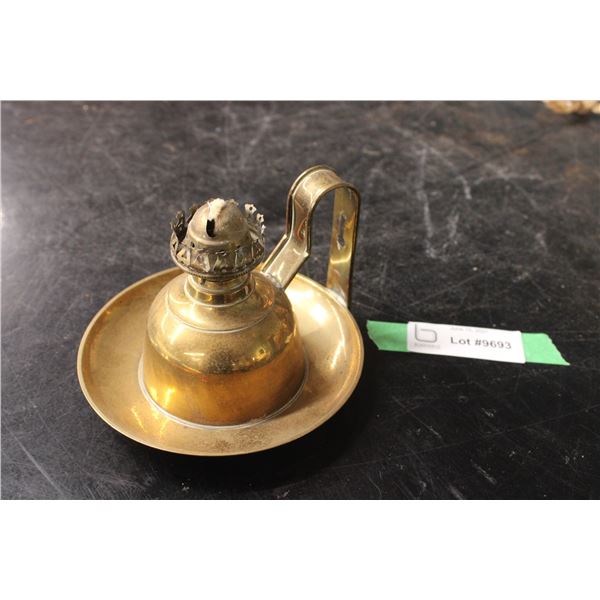 Brass Lamp Missing (Glass Shade)