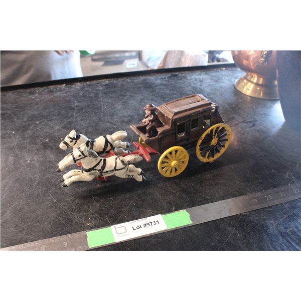 Cast Iron Wagon Horse Toy