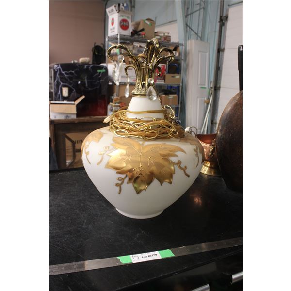 Retro Swag Lamp Missing (Some Prisms)