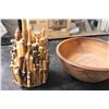 Image 2 : African Bowl Holder Wooden Items Lot
